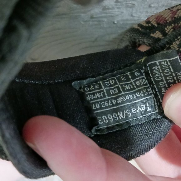 Teva Sport Sandals Hiking Trail Water Ankle Strap Adjustable Black 6603 Mens 9 M - Picture 5 of 6